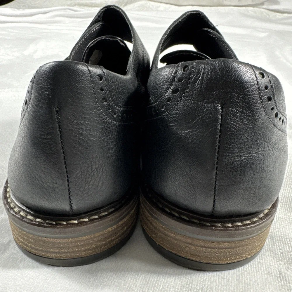 NAOT Shoes 43 EU/US 10 Black Evidence Faux Buckle Strap Oxford‎ Israel Made